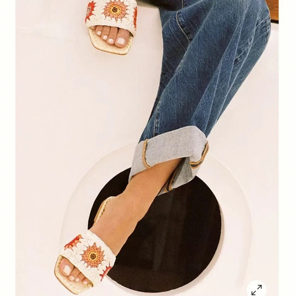 Anthropologie De Siena Pam Sandals 38 (8) - Picture 2 of 6